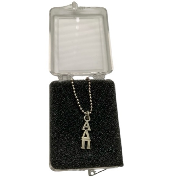 SORORITY JEWELRY ADPI Other - STERLING SORORITY Alpha Delta Pi Vertical Silver Necklace ADPI NIB VINTAGE